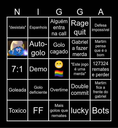 😁🏳️‍🌈 Bingo Card