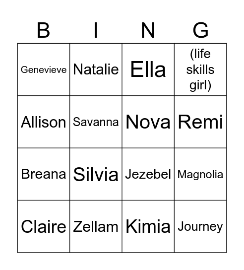 FRIENDS!!! Bingo Card