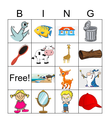 animal Bingo Card