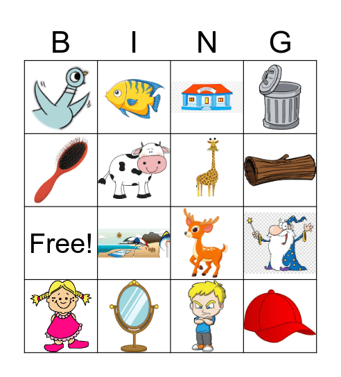 animal Bingo Card