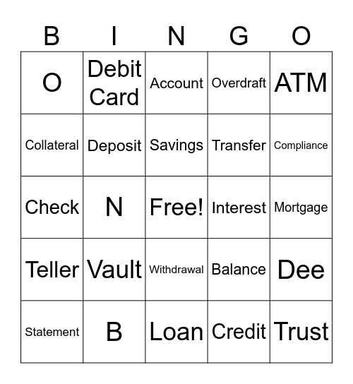 ISB Bingo Card