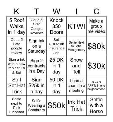 🦁April Showdown🦁 Bingo Card