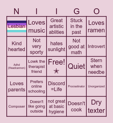 KANADE YOISAKI Bingo Card