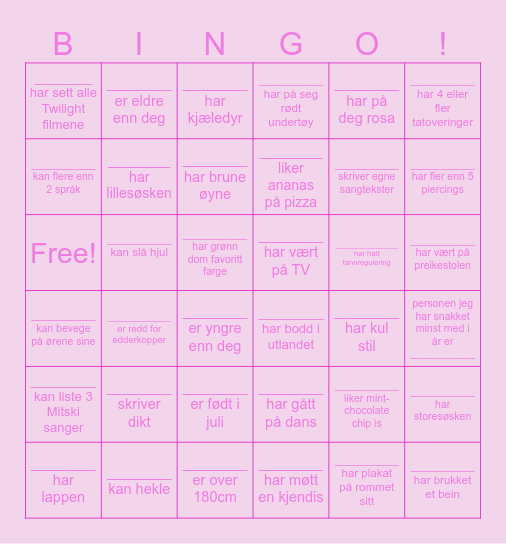 Vårball bingo 🌺 Bingo Card