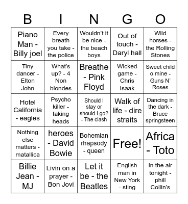 Konfirmasjon bingo🎶 Bingo Card