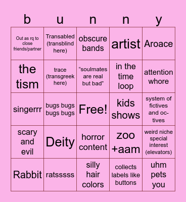 Spyros Bingo Card