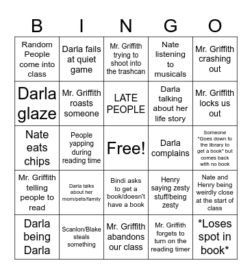 CE Days 1 and 2 BINGO Card