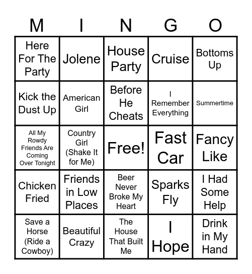 Beer Never Broke My Bingo Card