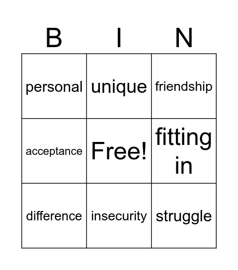 White Mexican boy Bingo Card