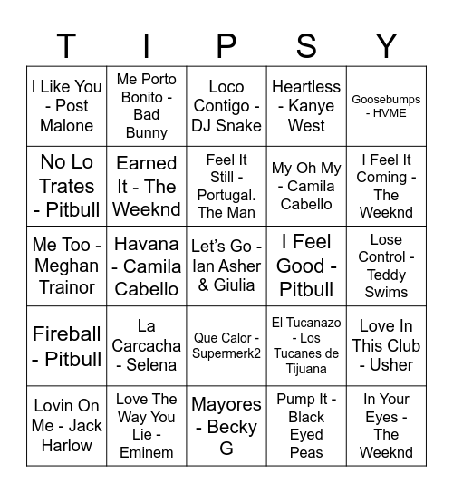 BONUS 7 Bingo Card