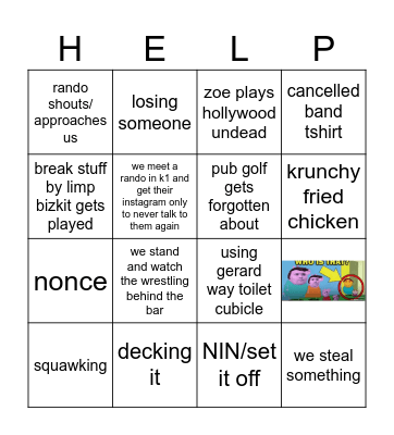 birthday bingo Card