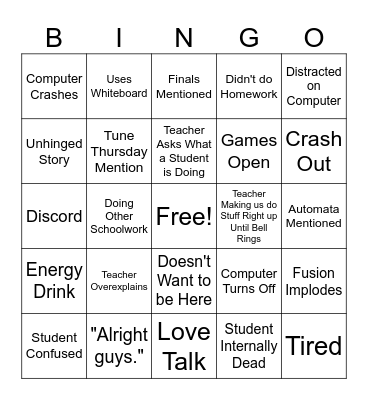 Billinder Clinton V1 Bingo Card