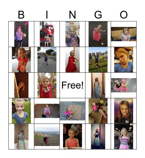 Sidda's Birthday Bingo Card