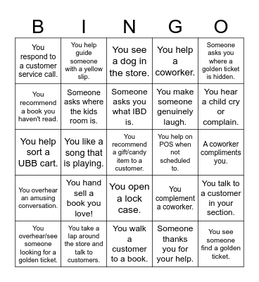 Independent Bookstore Day! Bingo Card