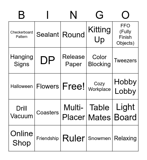 Spring Bloom Retreat Bingo Card
