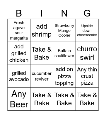 CPK Bingo Card