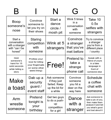 SENIOR FORMAL BINGO Card