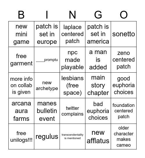 r1999 new update bingo Card