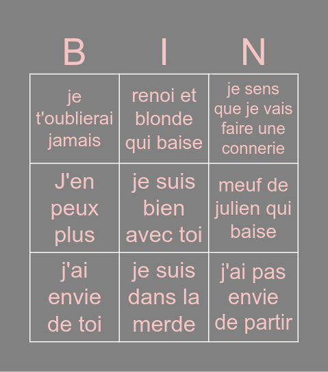 IDLT Date 24h Bingo Card