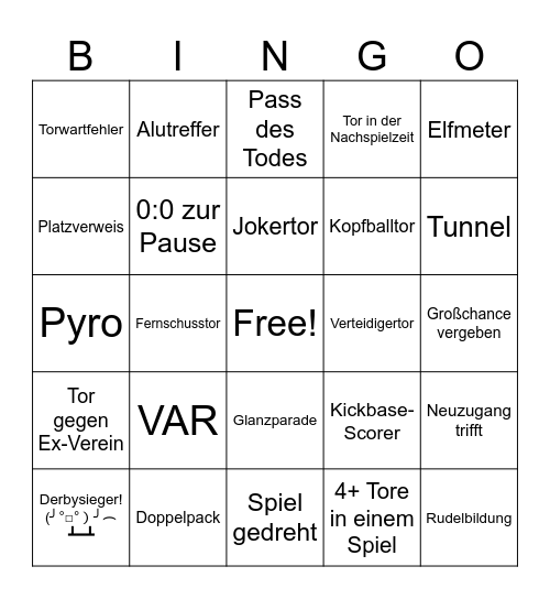 Konfi 30. Spieltag 25/26 Bingo Card