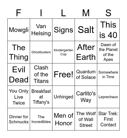 Movies_04182026 Bingo Card