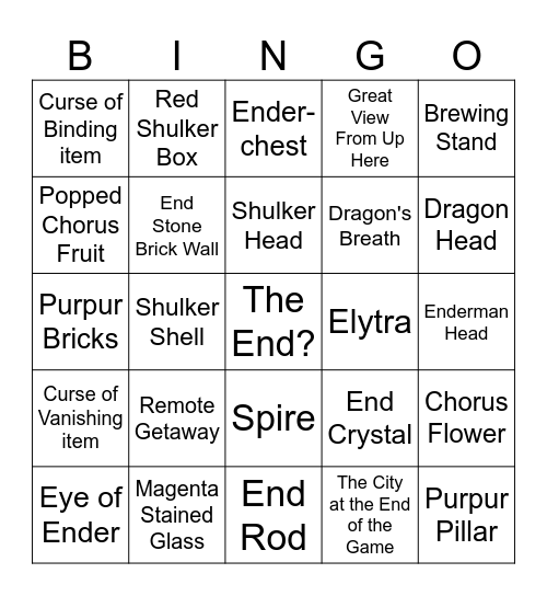 Requiem Bingo! Bingo Card