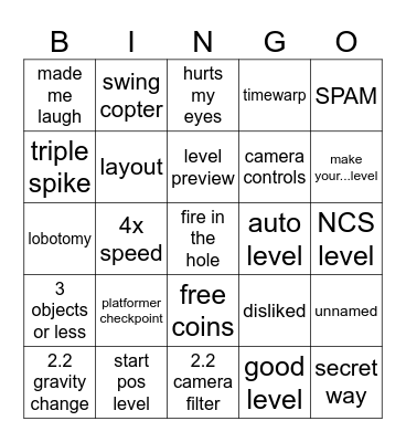 Recent Tab 2.2 Bingo Card