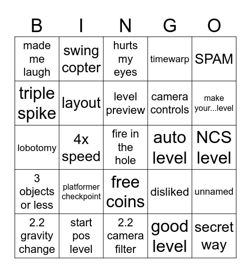 Recent Tab 2.2 Bingo Card