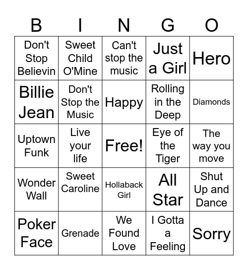 Bingo for the Soul Bingo Card