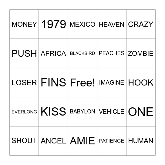 LMB 4/18 Bingo Card