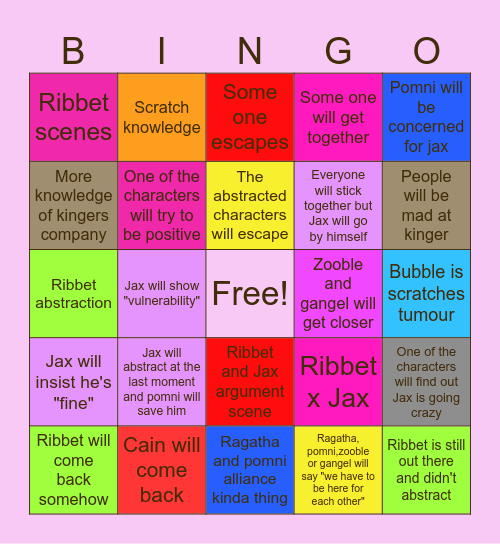 Tadc ep-9 bingo!! Bingo Card