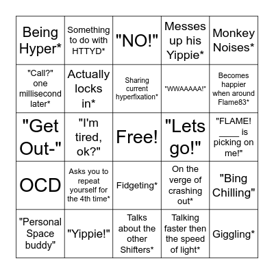 BlueShifter Bingo Card