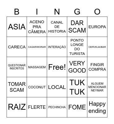 MADEIRINHA Bingo Card