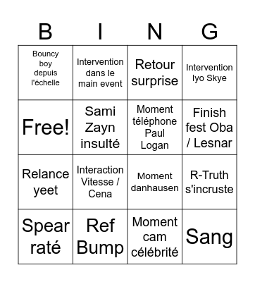 WM42 Bingo Card