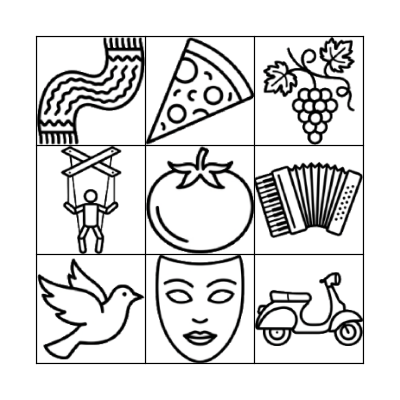 ITALY BINGO Card