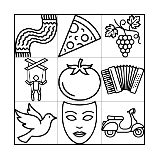 ITALY BINGO Card