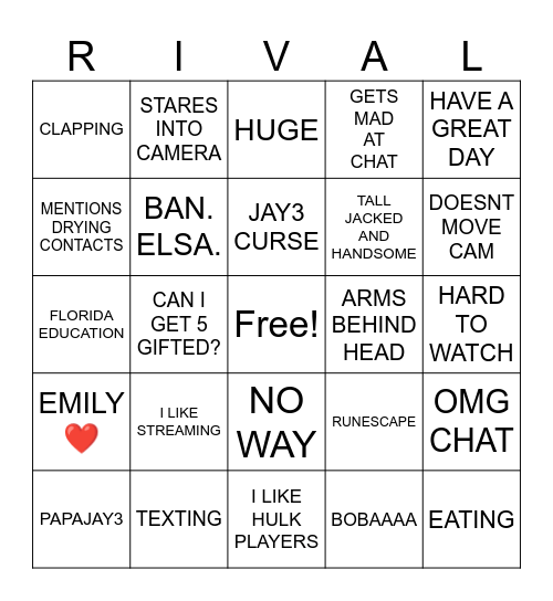 WATCHPARTY3 Bingo Card