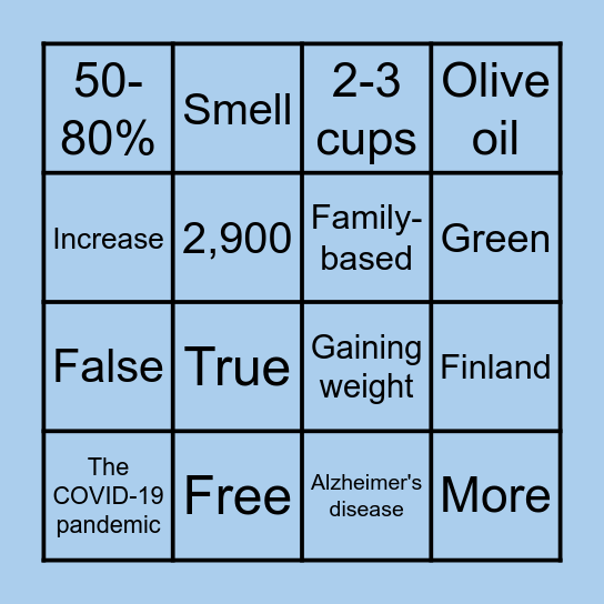 Bingo Brain-GO! Bingo Card