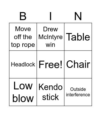 Unsanctioned Match Bingo - dad Bingo Card