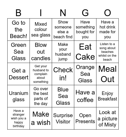 Birthday Booster Bingo Card