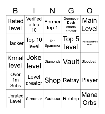 page spinner bingo Card
