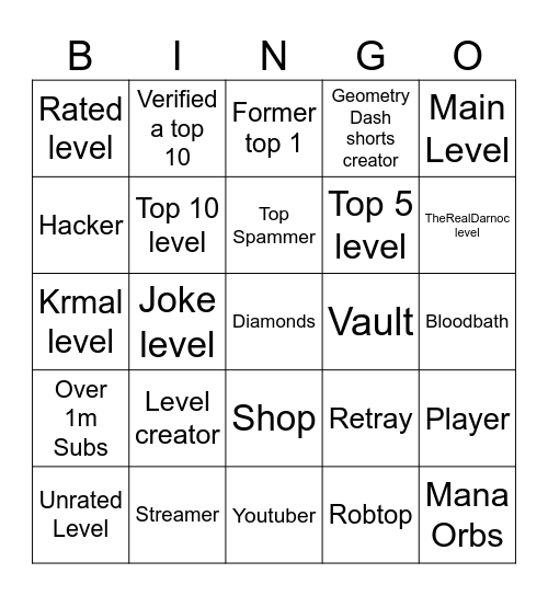 page spinner bingo Card