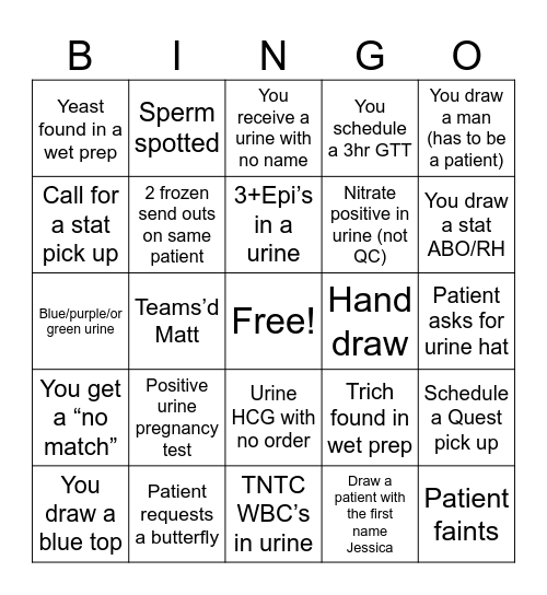 LABORATORY WEEK 2026 Bingo Card