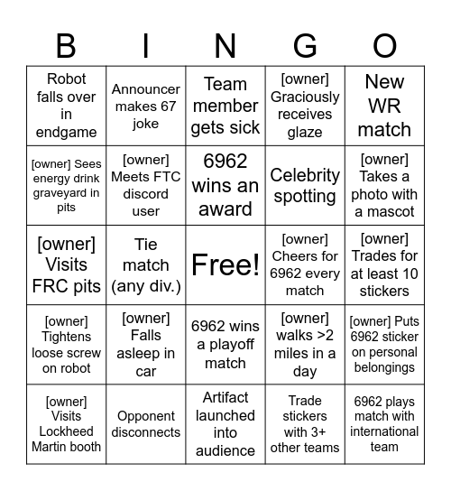 DECODE 2026 BINGO Card