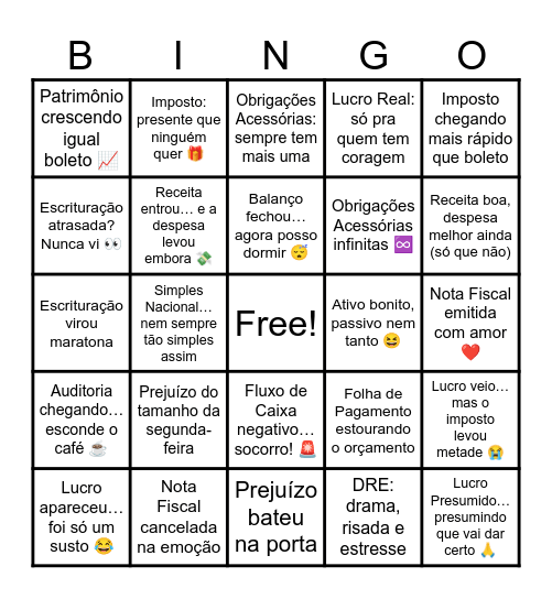 BINGO HEBROM 2026 Bingo Card
