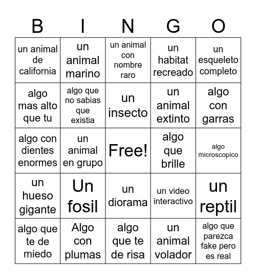 Meli night Bingo Card