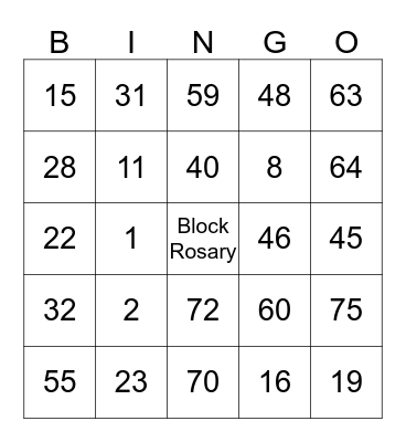 BINGO BONANZA 2017 Bingo Card