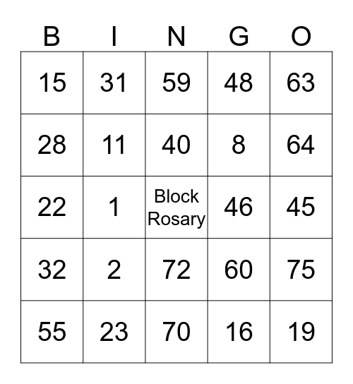 BINGO BONANZA 2017 Bingo Card