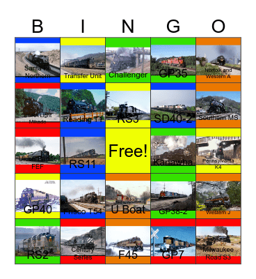Into the 90's Series, Vignettes Series and other Clear Block Productions Bingo Card