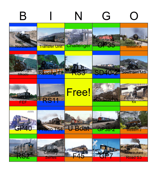 Into the 90's Series, Vignettes Series and other Clear Block Productions Bingo Card